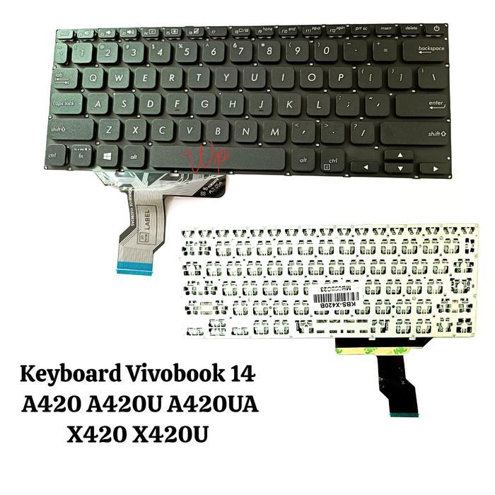 Keyboard Asus Vivobook 14 A420 A420u A420ua A420f X420 X420u X420ua - Hitam