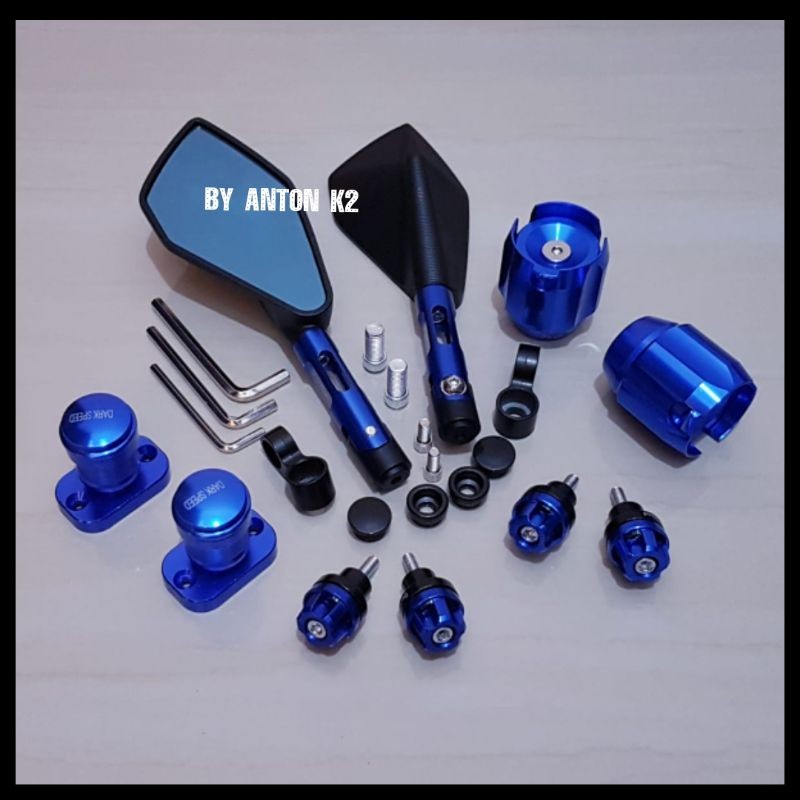 PAKETAN 6 ITEM/SPION CNC VARIASI AKSESORIS MOTOR NMAX/N MAX OLD/NMAX LAMA/N MAX NEW/YAMAHA NMAX TERB