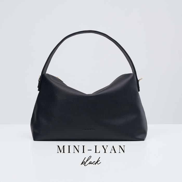Mini Lyan bag - TOTE BAG - SHOULDER BAG - SLING BAG - HAND BAG - TAS LAPTOP 11 INCH - Black