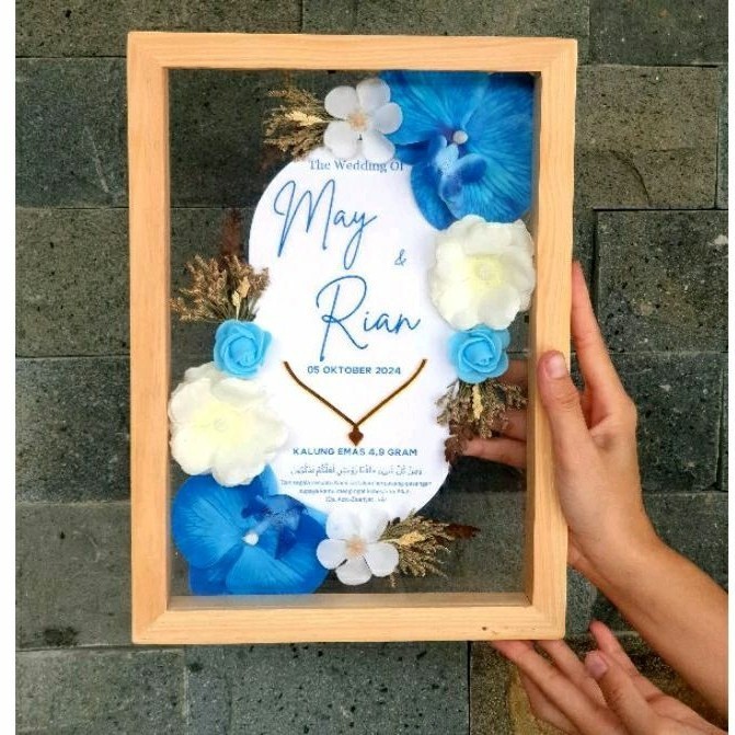 [1-2Hari jadi]MAHAR PERNIKAHAN/BINGKAI KAYU/MAHAR UANG 3D/BINGKAI MAHAR AKRILIK/MAHAR TRANSPARAN