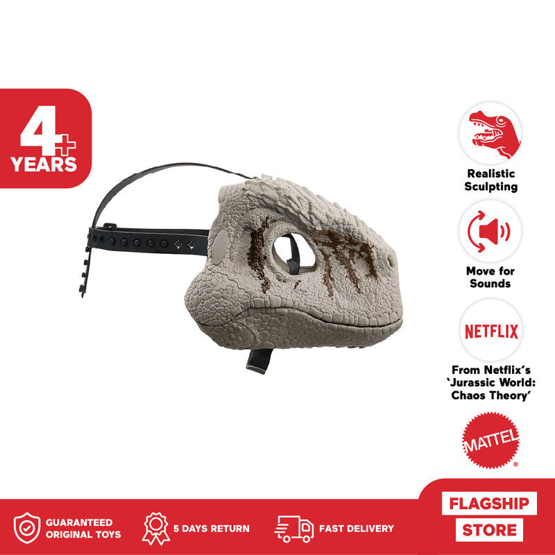Jurassic World Chaos Theory Atrociraptor Mask - Mainan Action Figure