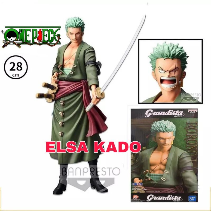 Roronoa Zoro Grandista Action Figure Nero Version
