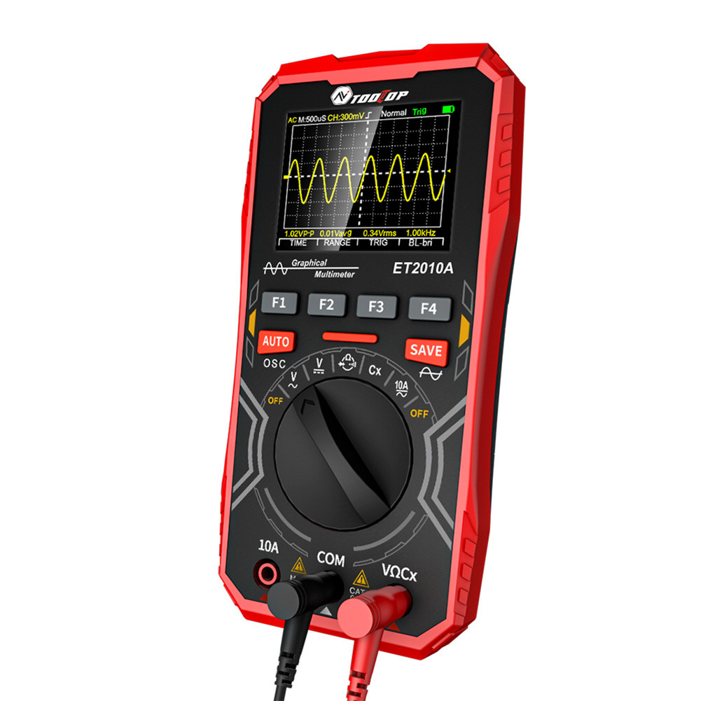 1MHz gital Oscilloscope Multimeter AC 10A 600V 2.5Msps Graphical Handheld Oscilloscope Multimeter 40