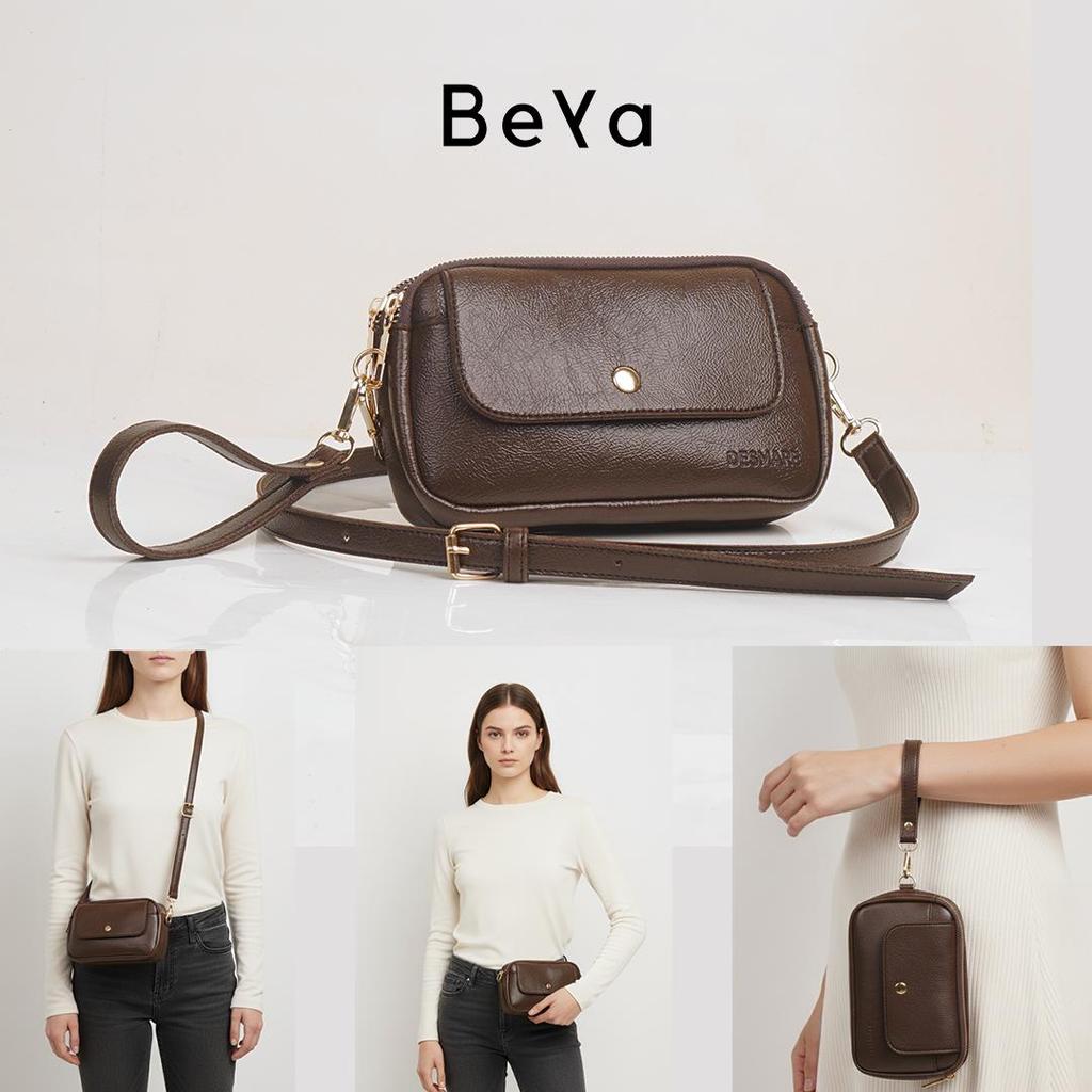 DESMARE LYSSA Tas Wanita 3 in 1 Premium Dompet Sling Bag Clutch Elegan dengan Desain Modern dan Fung