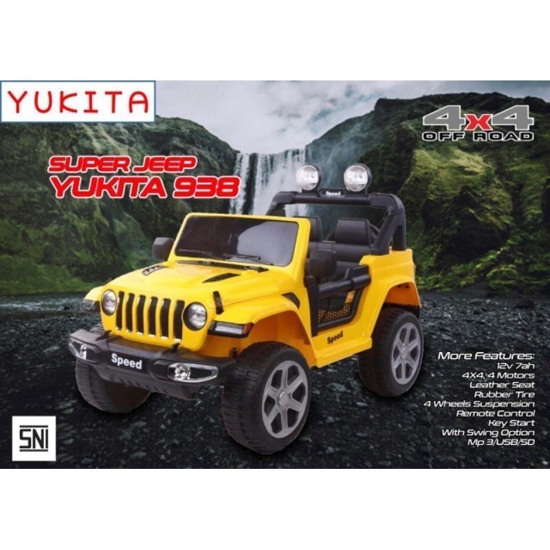MOBIL AKI MAINAN ANAK SUPER JEEP YUKITA 938 YKT938 / YKT-938 / YKT 938