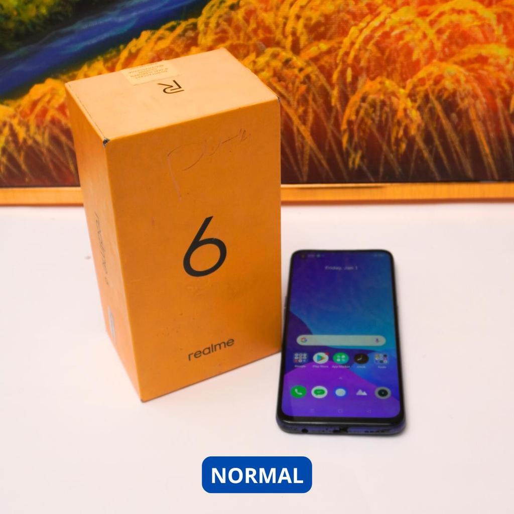 REALME 6 8/128 GB HP SECOND ORIGINAL SINAR MUTIARA CELL
