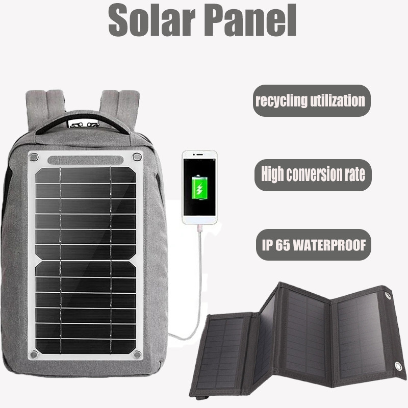 Portable Solar Panel USB Outdoor Micro Solar Panel Quick arger Folng Solar Panel Portable  Suitable 