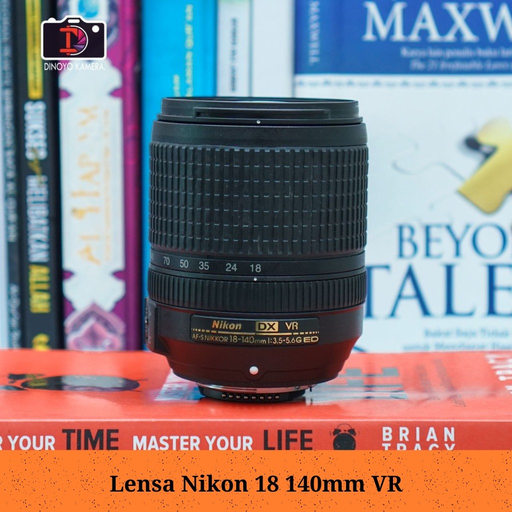 Lensa Nikon 18 140mm VR kondisi baikK