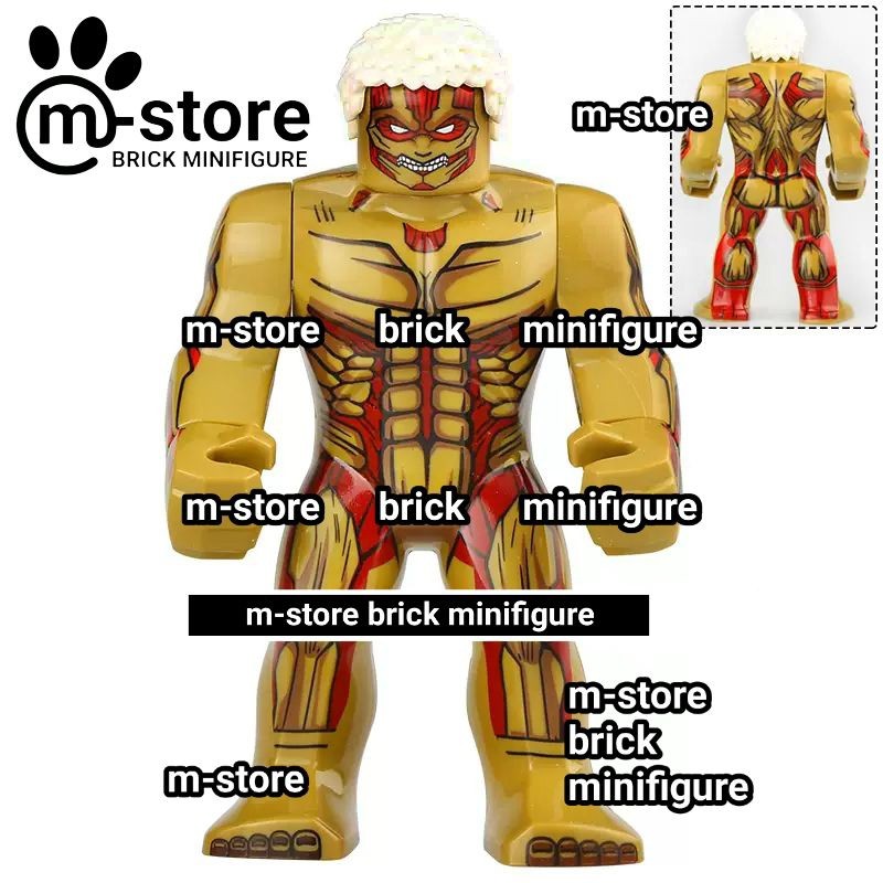 mainan kreatif edukatif attack on titan armored titan big