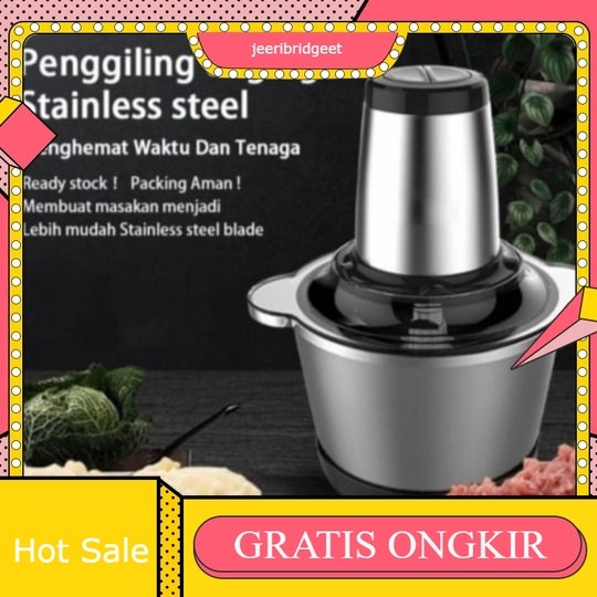 Blender Daging Stainless Jumbo Chopper Blender Elektrik Penggiling