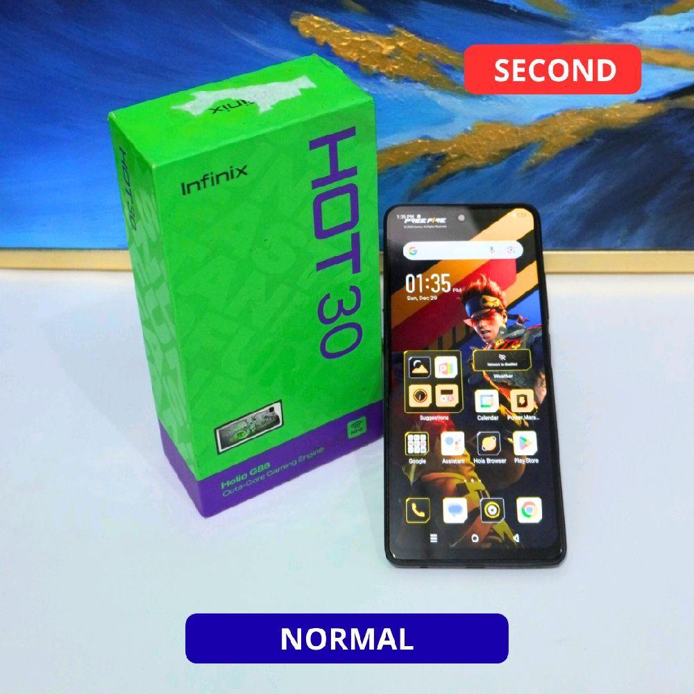 INFINIX HOT 30 NFC 8/128 GB HP SECOND ORIGINAL SINAR MUTIARA CELL