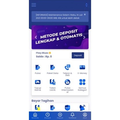 SCRIPT PULSA dan PPOB DEPOSIT OTOMATIS TRIPAY