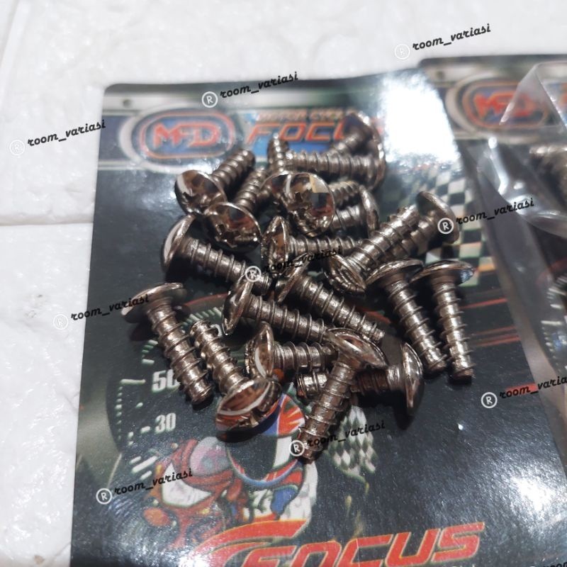 JQR_VARIASI BAUT BODY CROME KUNCI OBENG BUNGA MOTOR YAMAHA MIO FINO XEON NMAX AEROX LEXI MIO J MIO M