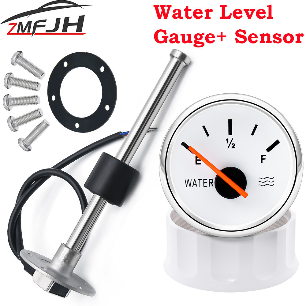 100-500mm Stainless Steel Marine Water Level Gauge Sensor Fit Boat Car Water Level Gauge Meter 0-190