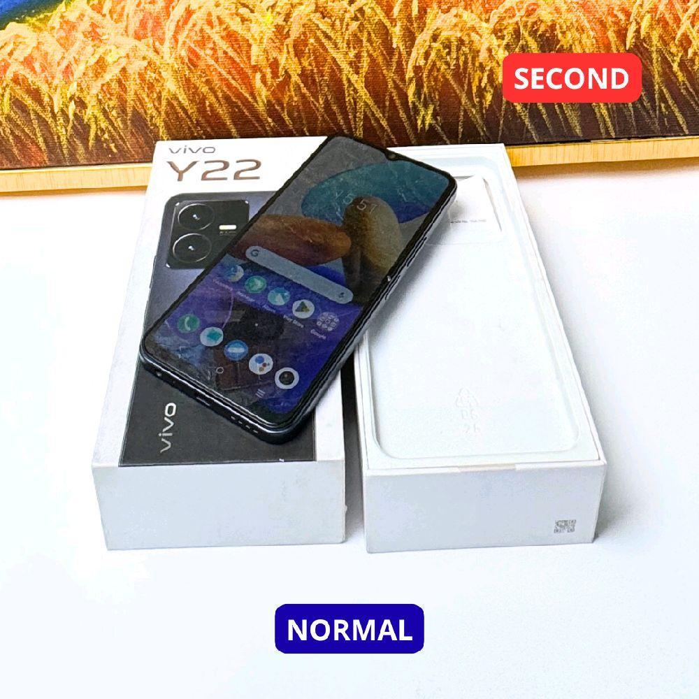VIVO Y22 4/64 GB HP SECOND ORIGINAL SINAR MUTIARA CELL