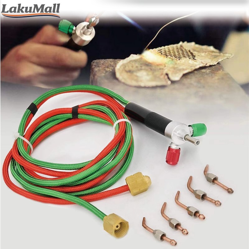 Blender Las Karbit Welding Torch Set Lengkap Alat Las Asetilen Oksigen untuk Perbaikan dan Bengkel