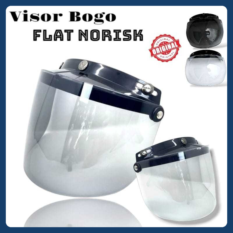 Kaca Helm Bogo Flat Visor Norisk Visor