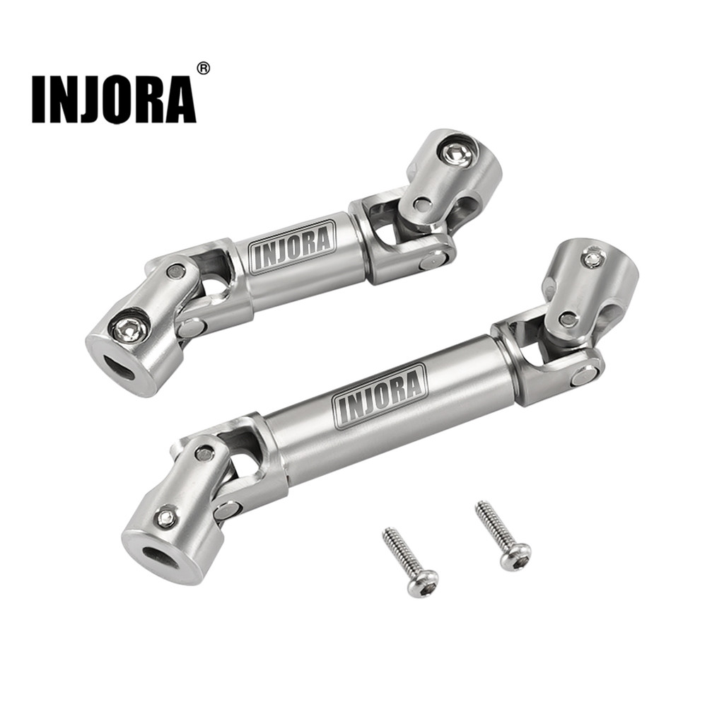 INJORA Stainless Steel Center Drive Shafts for 1/24 RC Crawler FMS FCX24M Upgrade