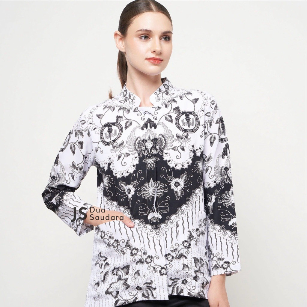 S2_PROMO_KEMEJA PGRI WANITA / BAJU PGRI WANITA KANCING BUNGKUS DUA SAUDARA SUPER RAPIHA _BAGUS