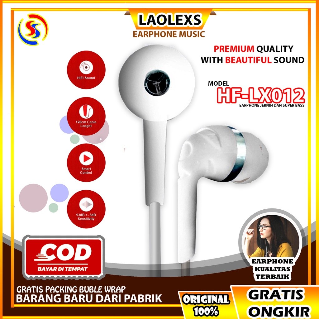 Earphone / Handsfree/Headset In Ear LAOLEXS HF-LX012 Stereo Earphone for music and gaming LAOLEXS (G