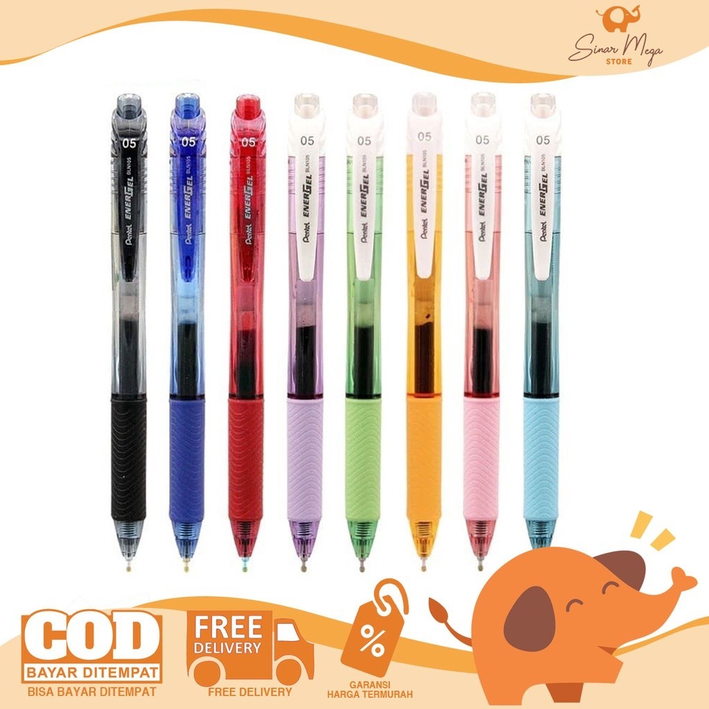 Pentel Energel BLN105 Pulpen Gel Pen Murah Berkualitas