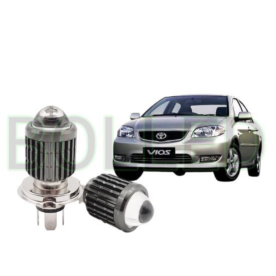 2pcs Lampu Utama LED H4 Laser Putih Mobil Toyota vios gen1 BLD