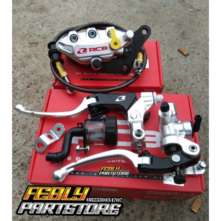 MASTER REM RCB S1 SET KOPLING RCB S1 HITAM SILVER ORIGINAL CALIPER RCB SILVER S SERIES SELANG REM TD
