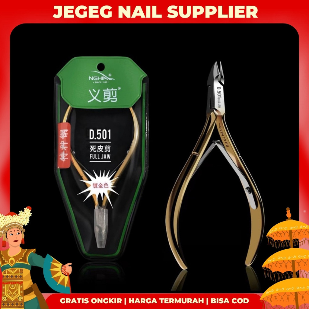 [JG] NGHIA Cuticle Nipper Stainless Steel Kutikula Gunting Kuku Original / Nghia D501 Full Jaw