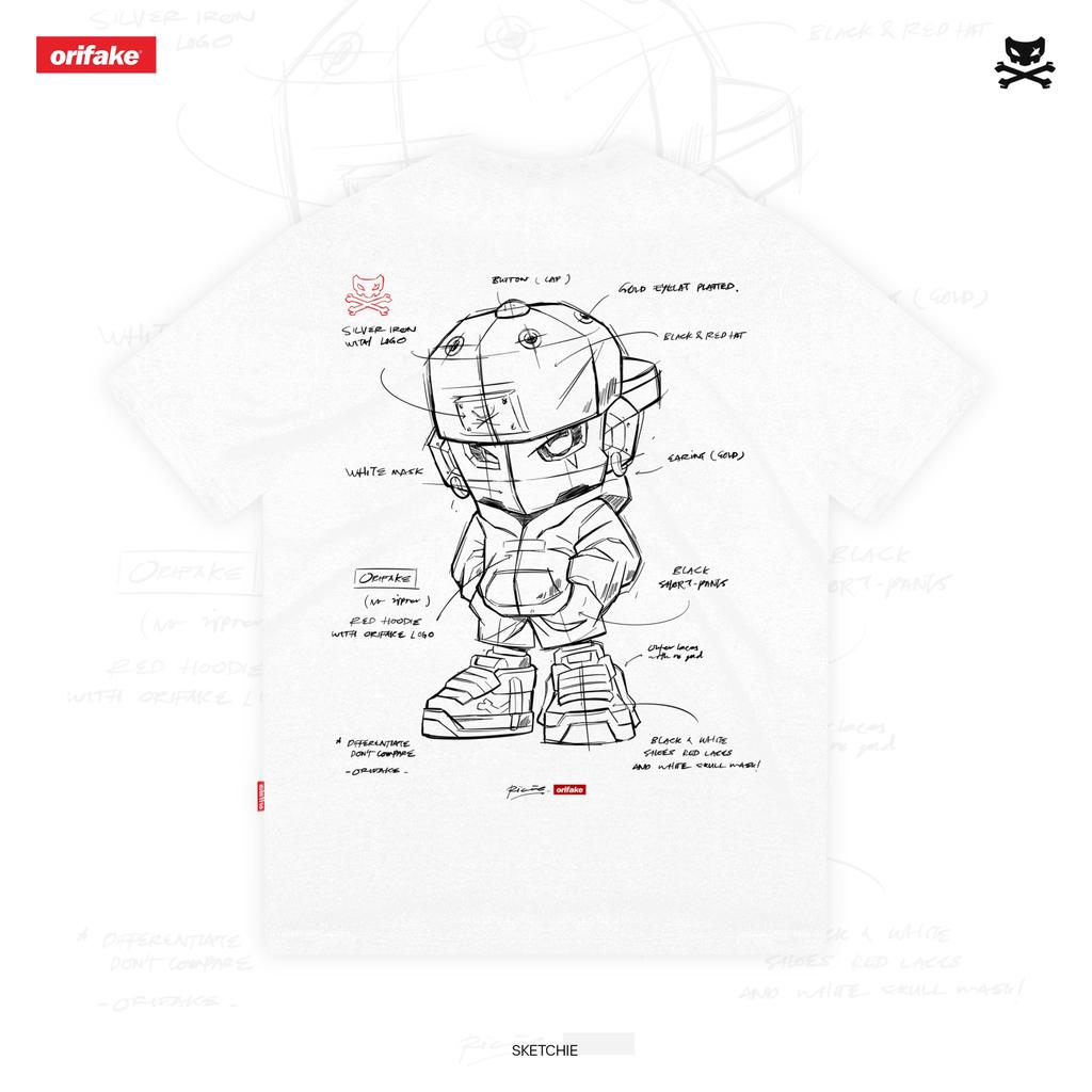[ORI] Orifake - T-Shirt Regular Sketchie 200gsm Kaos Pria