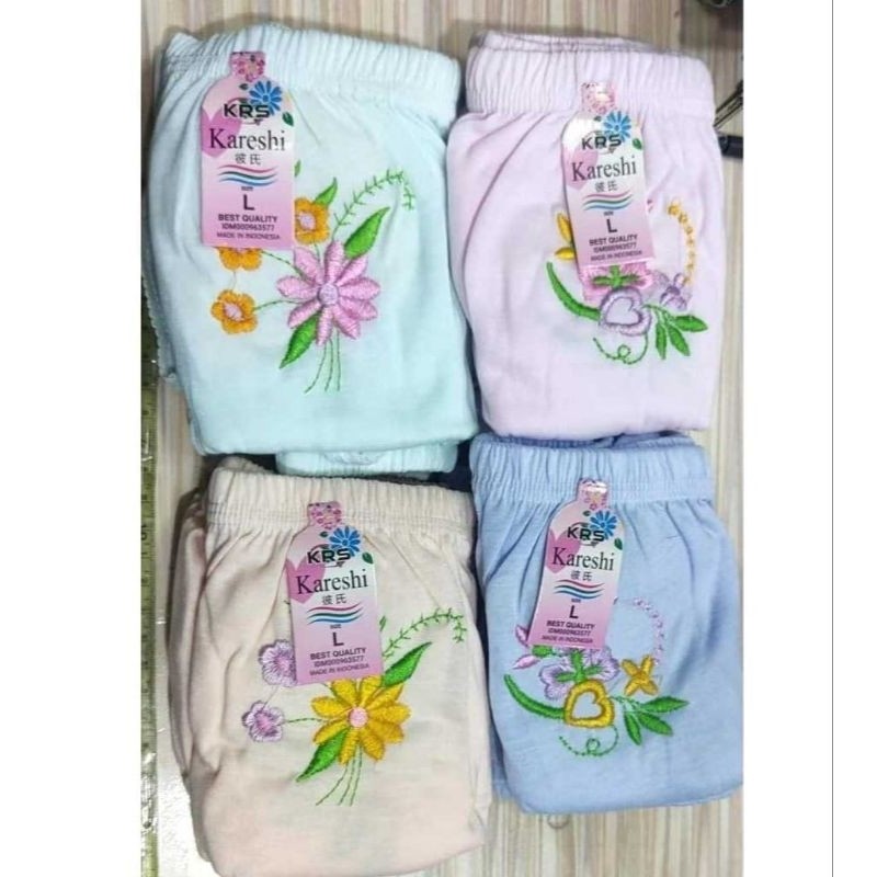 Celana Dalam Bahan Katun (Bordir) CD Perempuan Dewasa