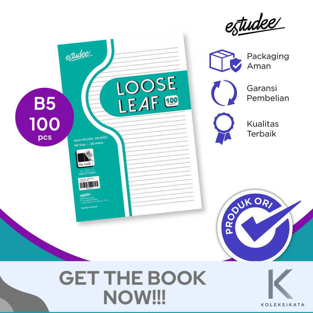 Estudee Loose Leaf J Garis B5 100