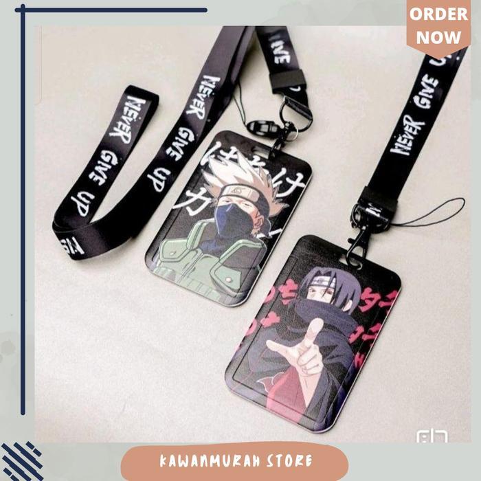 ID Card Holder Motif Naruto Kakashi / Name Tag Anime Naruto