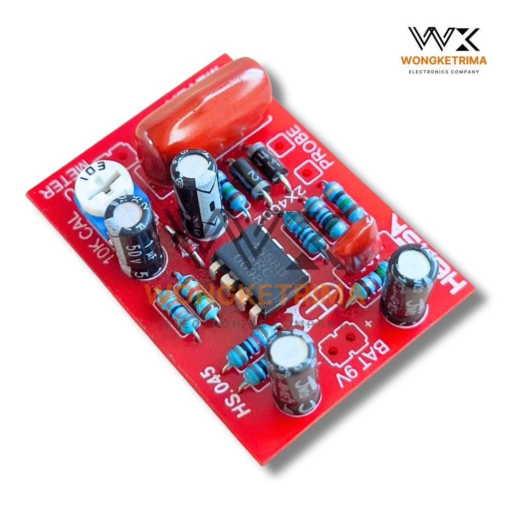 KIT ESR METER JRC4558D ALAT CEK ELCO PCB 48X31MM SUPPLY 9V DC