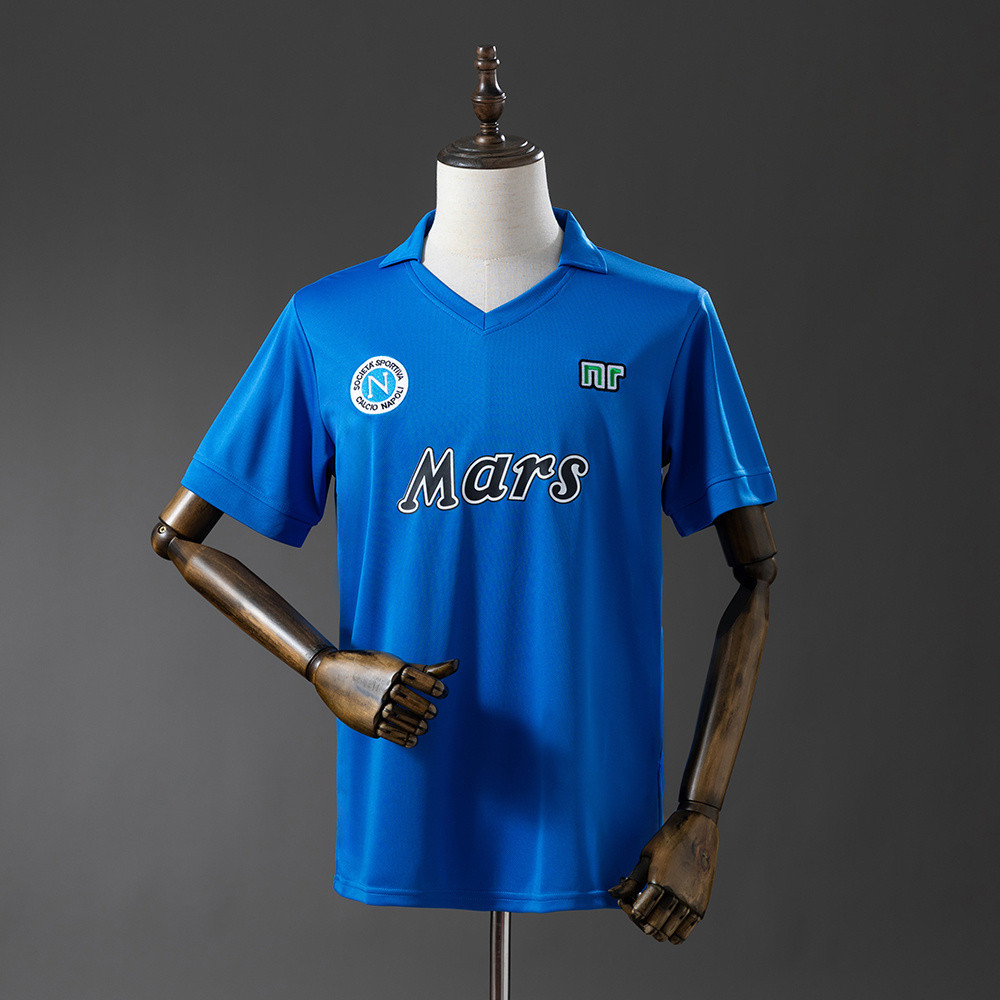 Jersey Napoli 89/90 Home Retro T shirt pria