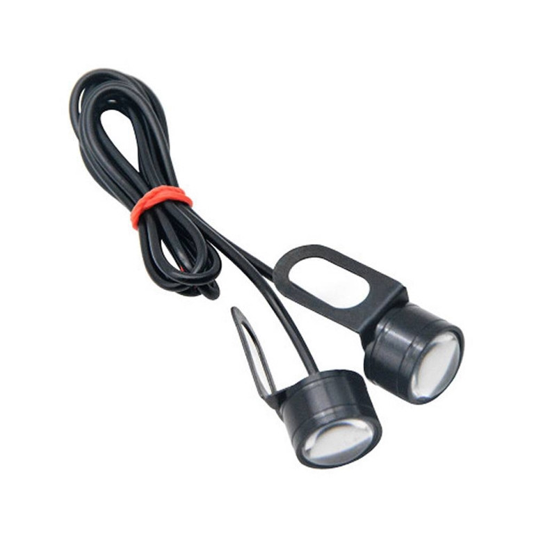 SEPASANG 2PCS Lampu Sein Mata Elang 3 LED Universal Sen Putih Hijau Kuning Merah Biru Pink Depan Bel