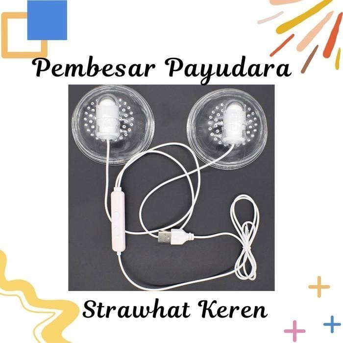 ALAT PEMBESAR PAYUDARA WANITA,  ALAT PIJAT PAYUDARA WANITA, BREAST MEAGE PUMP - 2cup powerbank