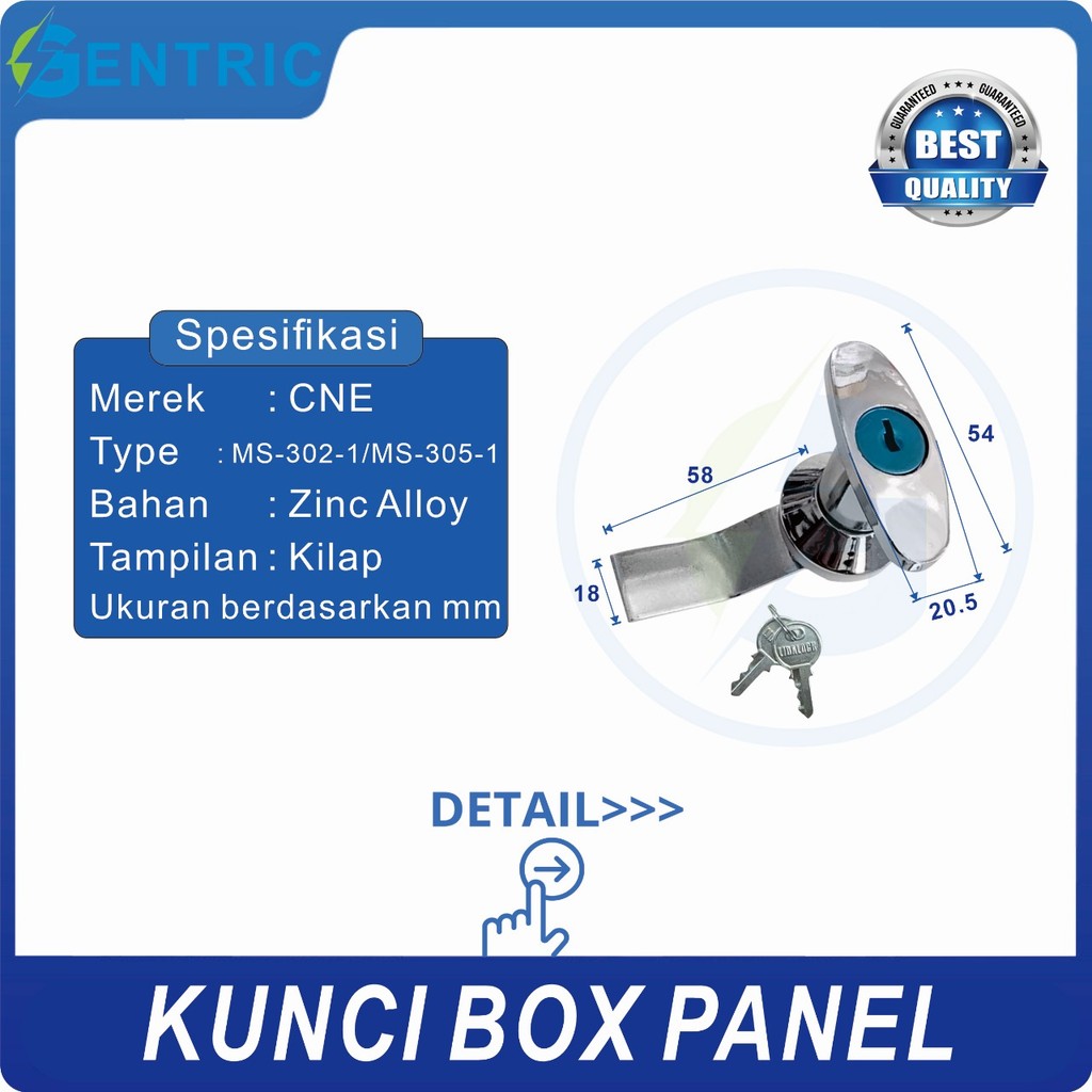 Kunci Box Panel MS-302-1 Handle T Box Panel MS-305-1 BEST QUALITY