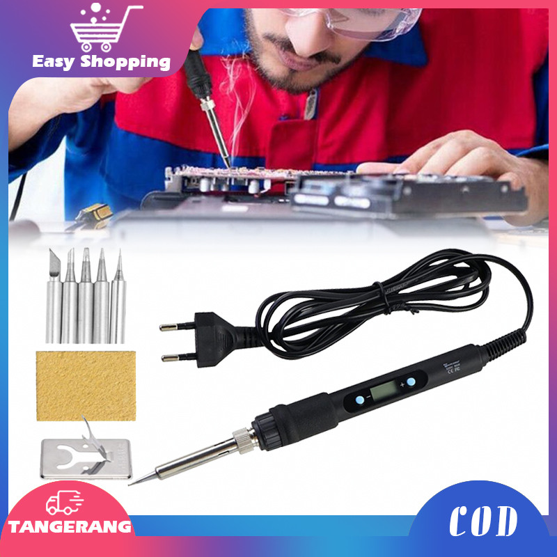 80w Set Soldering Iron Adjustable Solder Electric Solder 80watt Digital Lcd Display