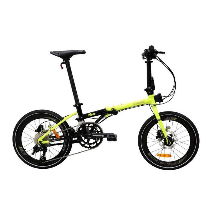 Sepeda Lipat Element Nicks 22 inch 451 10 Speed SNI Garansi Resmi - Yellow