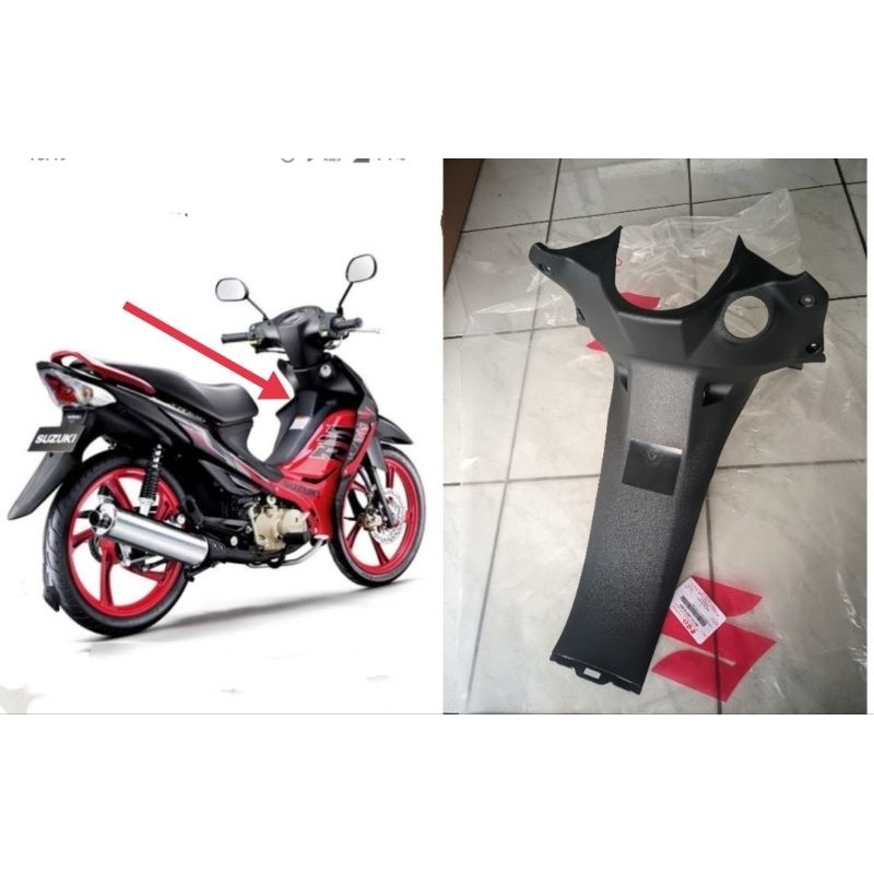 TERLARIS Shield leg center 48131-45H10 dek body  bodi cover lubang kunci dek Suzuki Smash Titan ORI 