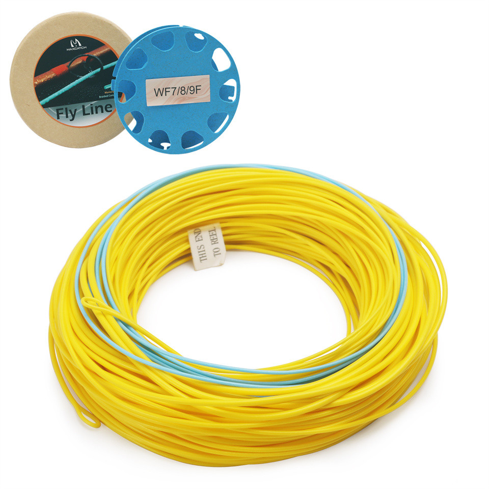 Maximumcatch 7891011wt Spey Fly Fishing Line 125FT Double Color Weight Forward Floating Fly Line