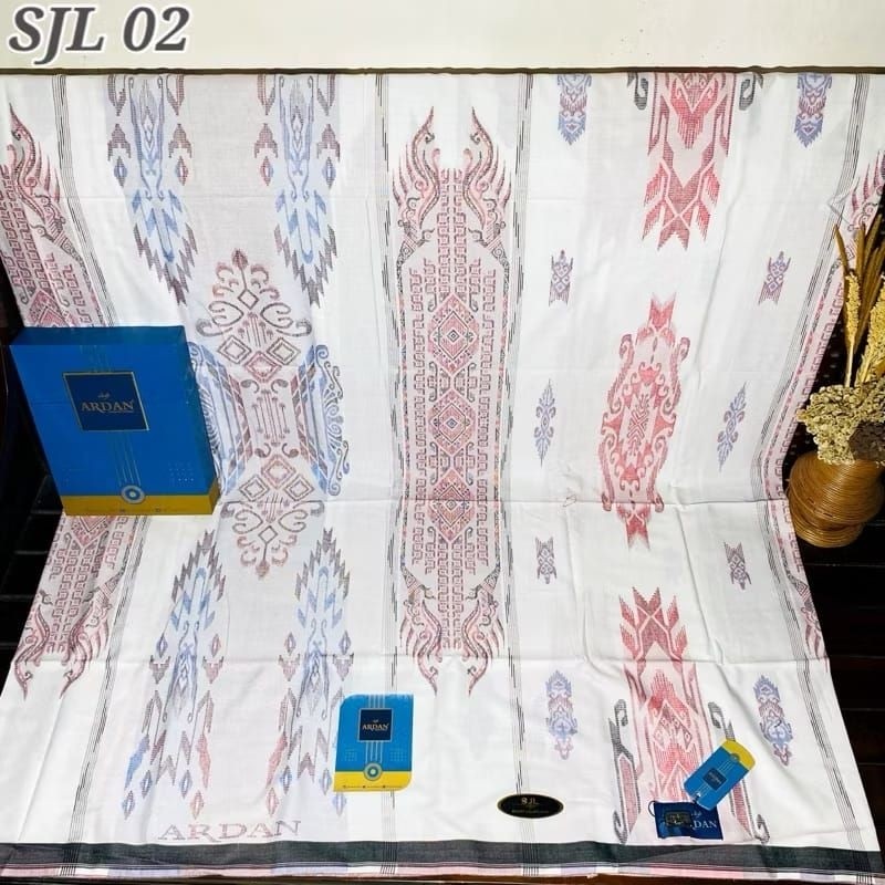 Sarung Ardan SGJ Hitam Dan Putih Platinum Gold bukan silver motif SGJ / SJL