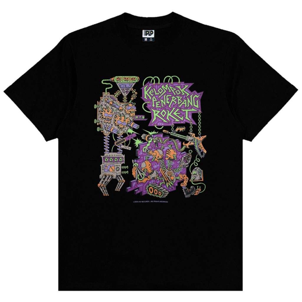 HOT Tshirt KELOMPOK PENERBANG ROKET | HAZARDOUS GENERATOR Black | KPR Official Merchandise