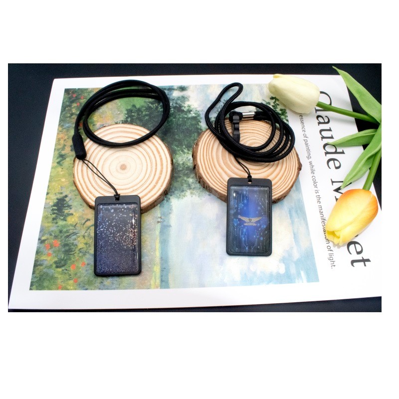 Bio Nano Terahertz Quantum Energy New Me Card  25003000 Negative Ions with Bag Cord & Customized Log