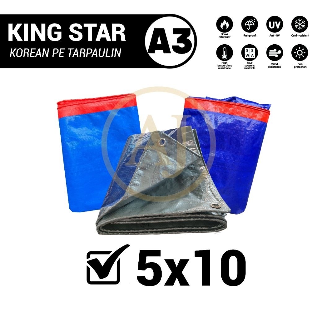 Terpal Plastik A3 Ukuran 5x10