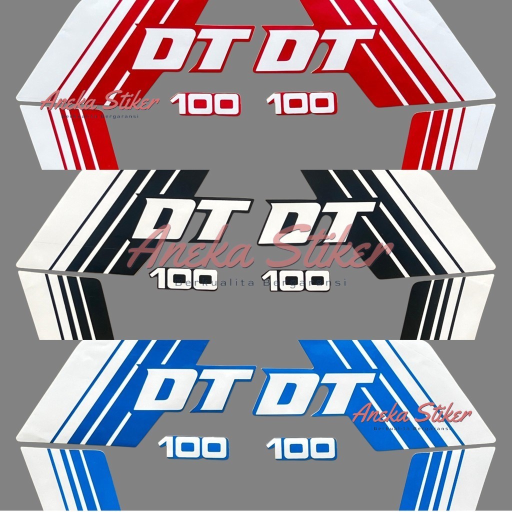 Striping Stiker Yamaha DT 100 DT100 Fullset