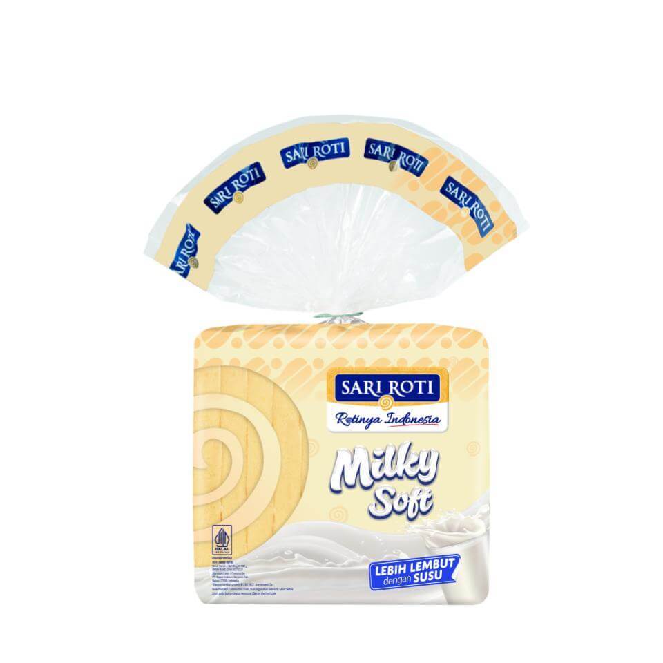 Sari Roti Roti Tawar Milky Soft 340 gr