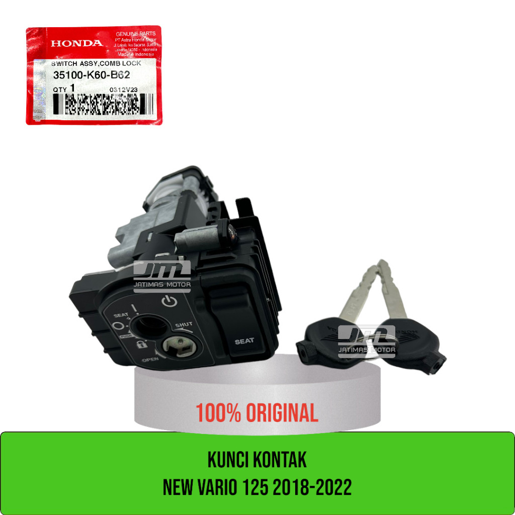 Kunci kontak assy new vario 125 2018-2022 K60R 35100-K60-B62
