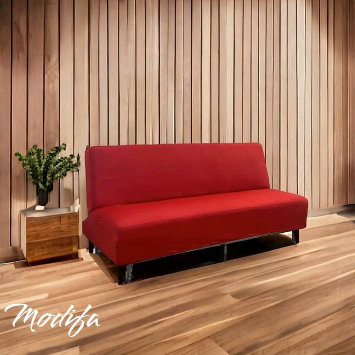 Sarung sofa bed polos INFORMA,GOTHAM,OKLAND,IVARO elastis size: S M L / Cover SOFA BED stretch - Mer