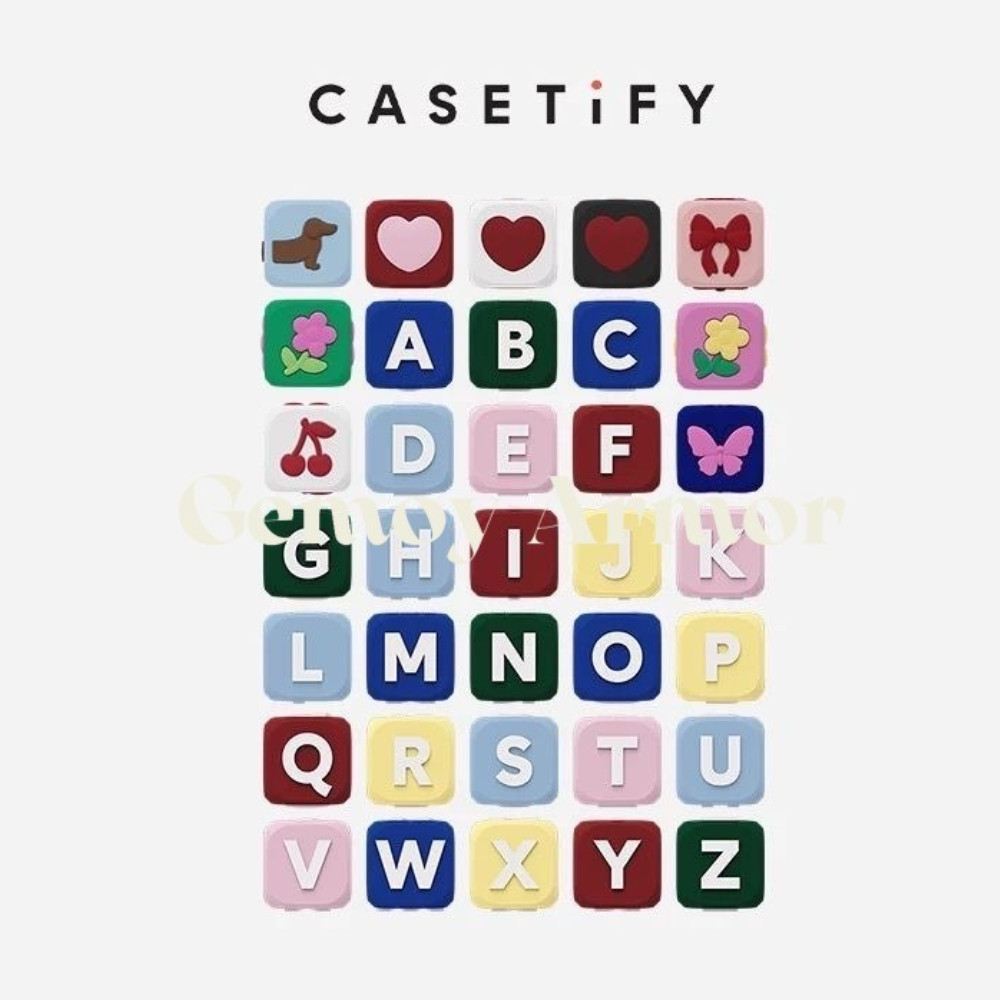 CASETiFY X Takashi Murakami MRDOB Phone Charm Beaded Lanyard Silicone 26 Alphabet English Letters Ap